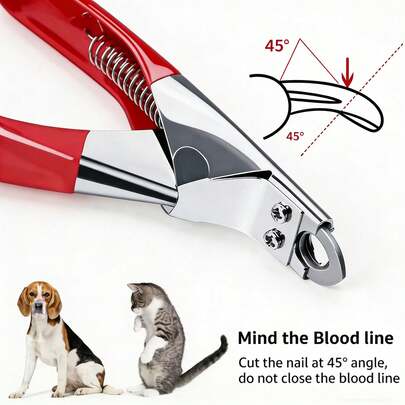Cortaúñas y pulidora profesional para mascotas - Herramientas de aseo duraderas para perros y gatos | Kit de cuidado de uñas de mascotas fácil de usar con mangos antideslizantes adecuados para razas pequeñas, medianas y grandes