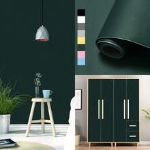 1 Cuộn Giấy Dán Tường Màu Xanh Lá Cây Đậm Mờ, Chống Thấm Nước, Có Thể Tháo Rời, Chất Liệu PVC, Thích Hợp Cho Ký Túc Xá, Phòng Ăn, Trang Trí Nhà Cửa, Giấy Dán Trang Trí, Lót Ngăn Kéo, Sửa Chữa Nội Thất, 15.7inX39.3/118.1/196.8in - Xanh đậm - Xem 7