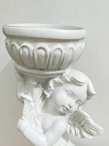 Bộ 1/2 chân nến hình thiên thần, được thiết kế theo phong cách Baroque cổ điển, thích hợp để trang trí phòng ngủ, phòng khách và bàn tiệc cưới, món quà độc đáo dành cho người yêu nghệ thuật. - Nhiều màu - Xem 5