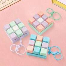 1pc Finger Pressure Relief Keychain Toy, Sensory Toy Twist & Pinch Decor, Stress Relief Fidget Toy, Hobby Collection Party Supplies, Creative Toy For Teens, Stress Relief For Teens (Random Color) - / - View 4