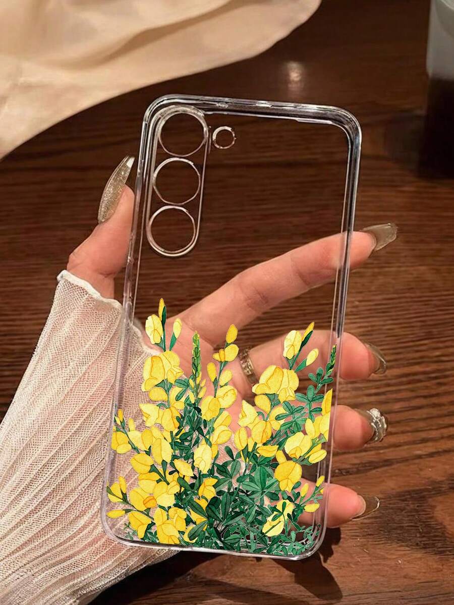 1个奢华幸运黄花软壳手机壳,兼容华为、荣耀、Galaxy 12T/13T/15T/15T Pro - 無色 - 查看 1