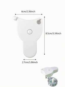 Soft Tape Measure For Waist, Bust, Hip, Arm & Leg Circumference, Fitness Measurement Tool - White - View 7