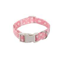 Pink Daisy Dog Collar & Leash Set, Adjustable For Small/Medium/Large Dogs, Comfortable & Anti-Lost & Anti-Pulling - Pink - View 1