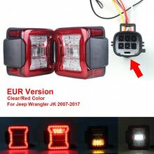 For JK 2007-2018 LED Tail Light Taillight Assembly Rear Lamps Brake Reverse Light Daytime Running Lights 2pcs - 2pcs - View 15
