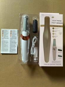 Máy mài gót chân điện, sạc USB, loại bỏ chai sần với 2 tốc độ, con lăn thay thế và đèn LED, dụng cụ chăm sóc chân chuyên nghiệp loại bỏ da chai sần dành cho nam và nữ. - Nhiều màu - Xem 10