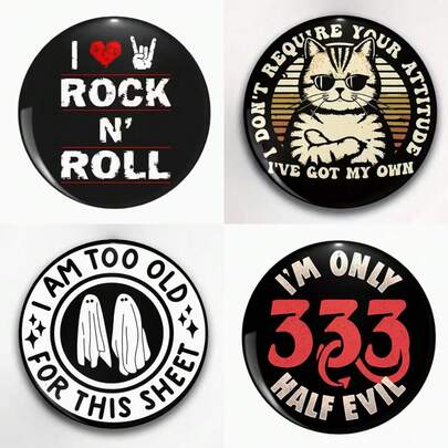 Interesting Pattern Brooch Pin, Women's Lapel Brooch Pin, Bag Pendant, Fashion Accessory, Fun Gift For Friends, Family, Teachers And Classmates