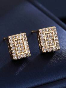 1 par de pendientes de mujer, pendientes elegantes personalizados y de moda adecuados para uso diario - pendientes - Ver 2