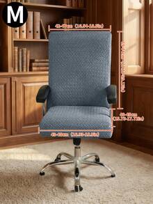 1 chiếc bọc ghế văn phòng kẻ sọc jacquard màu trơn, độ co giãn cao, thoáng khí, chống trượt! Phong cách tối giản, chống bụi và chống thấm nước, bảo vệ toàn bộ ghế, thoải mái khi ngồi lâu, phù hợp với ghế máy tính tại nhà, màu đen, xám nhạt, xám đậm. - Nhiều màu - Xem 15