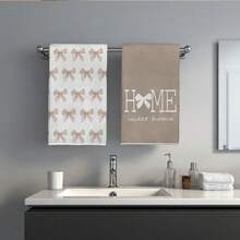 MEMNUN 2件裝奶茶色水彩漸層蝴蝶結 Home Sweet Home 印花廚房抹布洗碗布 40*60cm/45*70cm 超細纖維聚酯材質 現代柔軟洗碗布 廚房抹布、洗碗布、手巾、抹布、居家裝飾、廚房裝飾 烹飪烘焙手巾 廚房配件 可機洗 清潔日用品 適用於餐廳廚房 居家裝飾與送禮 全季節 - 彩色 - 查看 8