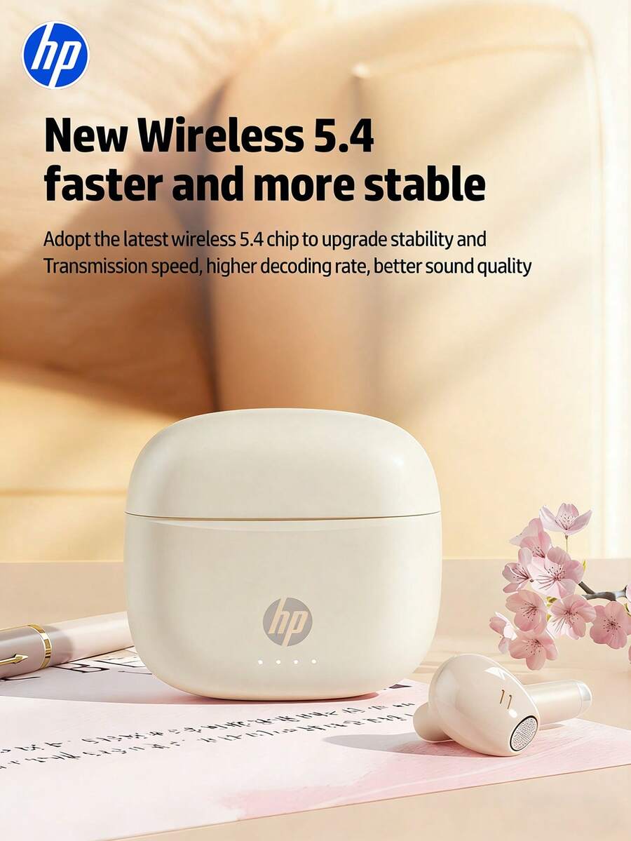 HP H10J In-Ear Bluetooth Earbuds, Stable Connection, 30H Playtime, IPX4 Waterproof & Sweatproof, Ideal For Gaming & Music - View 1