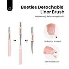 Beetles HEMA-Free Nail Tips Glue Kit, All-In-One Nail Extension Kit For Press On False Nails, DIY Salon Manicure At Home - 2Pcs 15Ml HEMA Free|Builder Gel & Nail Glue - View 6
