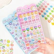 Serie de fiesta de dulces de caramelo Serie 3D Pegatinas con relieve lindo DIY Cuaderno Estuche para teléfono móvil Marco de fotos Álbum de fotos Tarjeta - color - Ver 6