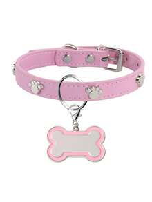 1pc Customized Dog Collar, Adjustable Fashion Collar Suitable For Small, Medium And Large Dogs, For Identification, Training And Daily Wear, Matching Walking Sets - Multicolor - View 12