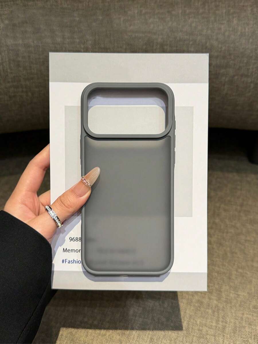 1pc Gray Matte Transparent Phone Case Suitable For IPhone17, 17pro, 17Air, 17promax, 11, 11Pro, 11promax, 12, 12 Pro, 12Promax, 13, 13pro, 13promax, 14, 14pro, 14PLUS, 14promax, 15, 15pro, 15PLUS, 16, 16pro, 16promax, 16PLUS