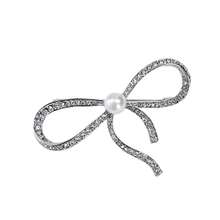 Metal Brooch With Pin, Rhinestones, Pearls, Embellishment For Scarf, Clothing. - 查看 2