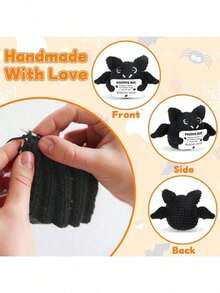 这款有趣的蝙蝠玩具是您和您的爱犬一起享受节日乐趣的好方法。用我们任何一款带纹理的万圣节蝙蝠玩具，让您的爱犬摆脱调皮捣蛋的心情吧！ - 彩色 - 查看 3