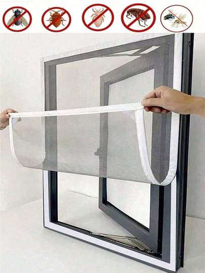 Grey Anti-Mosquito Window Screens,Mosquito Nets For Window,Mesh Anti Insect Air Tulle Invisible White Fiberglass Mosquitoes And Flies