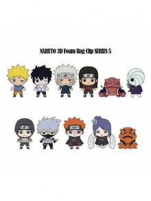 Viz Media 1 Stück offiziell lizenzierte Blind Bag 3D Anime Taschenclip PVC Schlüsselanhänger mit zufälligem Charakter Hashirama Neji Minato Obito Aoda Sammler Schlüsselring Rucksack Anhänger Dekoration für Handy Geldbörse perfektes Weihnachts- und Geburtstagsgeschenk für Anime Fans - Mehrfarbig 2 - Übersicht 5