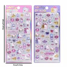 3D Embossed Bubble Sticker Diamond Gem Sticker Girl Cute And Good Looking, Can Decorate Phone Case, Adhesive And Not Easy To Fall Off, Some Styles Pattern Details And Colors May Have Slight Differences, Randomly Shipped - Multicolor - View 11