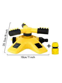 360度自动旋转喷头，苗圃灌溉互连三喷头浇水装置，园艺花卉浇水喷头 - 單色 - 查看 3