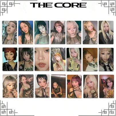 7 Pcs X/G <THE CORE> Album Insert Card, Special Edition Card, Collectible Card, Support Card, Holiday Gift, Decorative Item. Can Be Stored In A Card Case.