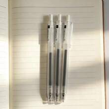 3pcs/Set Matte Finish Push-Button Ballpoint Pen Set, Suitable For Various Users - Sets - View 8