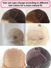 Peluca sintética con flequillo, densidad del 180%, 13*4 encaje frontal, resistente al calor y transpirable, hecha de fibra sintética, línea de cabello natural, se puede separar libremente, adecuada para fiestas, uso diario, festivales de música, peluca con flequillo recto verde para primavera y verano - Verde - Ver 11