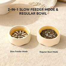 Slow Feeder Dog & Cat Bowl – Interactive Non-Skid Design To Prevent Bloat & Improve Digestion – Maze Pattern For Healthy Eating – Easy-Clean Finish, Suitable For Small & Medium Pets, Ideal For Fast Eaters - 500ml - View 3