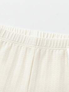 Balabala Baby Summer Leggings 2026 Stretchy Soft Comfortable Breathable Bottoms - Milky White - View 3