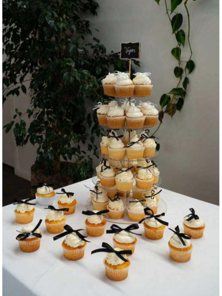 方形亚克力蛋糕展示架，多层甜点食品架，适用于婚礼、生日派对