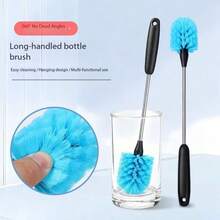 1pc/3pcs Stainless Steel Long Handle Bottle Brush, Cleaning Teapot, Bottle Inner Liner - A - View 2