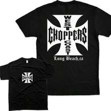 Vector Apparel Men's West Coast Choppers Long Beach CA Graphic T Shirt, Biker Motorcycle Print Casual Short Sleeve Crew Neck Streetwear Vintage Tee Shirt West Coast Choppers Men Shirt We, Unisex Casual Shirt, For Men, For Women, Menswear Top Graphic Love Unisex Casual Graphic Tee - màu đen - Xem 6