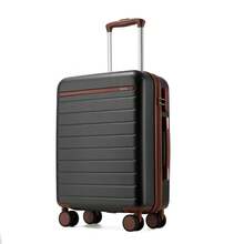 Suitcase Cabin Size Carry On 20 24 28 Inch 3 Piece Set Hard Shell Lightweight Spinner Wheels Combination Lock Telescopic Handle Travel Luggage - Grey - View 13