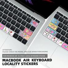 Cartoon Pattern Keyboard Function Sticker Skin Compatible With Apple Air - View 2