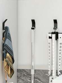 10个/5个多功能挂钩 - 无需钻孔，浴室塑料毛巾挂钩，衣柜挂钩，卧室浴袍挂钩，厨房挂钩，家居用品，休闲风格，适用于卧室、浴室、厨房、客厅、橱柜等。 - 彩色 - 查看 8