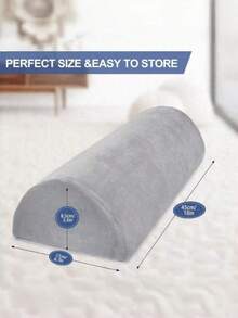 Memory Foam Crescent Leg Pillow, Adjustable Support For Knees, Back, Ankles, Promotes Blood Circulation, Relieves Sciatica, Buttock Pain, Suitable For Side Sleepers, Pregnant Women, Post-Surgery Recovery, Travel, Sofa, Office Nap, Ergonomic Design, Removable Breathable Cover, Multi-Functional For Spinal Alignment, Pregnancy Support, Post-Op Recovery, Ideal Gift For Moms, Nurses, Elderly, Athletes, Runners, Suitable For Christmas, Birthday, Valentine's Day, Thanksgiving - Multicolor - View 3