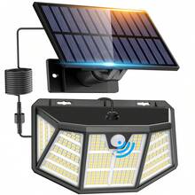 T-310 Solar Split LED Light With Remote Control & Motion Sensor, IP65 Waterproof Outdoor Security Lamp For Garden, Yard, Patio - T-310 - View 11