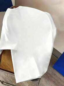 Disney Men's Mickey Mouse Soccer T-Shirt, Casual Loose-Fitting Crew Neck Short-Sleeved Men's Top, Comfortable, Soft, Pure Cotton, Breathable Sportswear, All-Season Style, Suitable For Outings, Outdoor Sports, Parties, And Commuting. - White - View 2