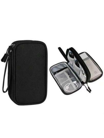 1pc Data Cable Organizer Bag, Charger, Power Bank, Charging Cable, Digital Accessories Storage Case