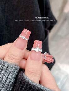 1 Box Nail Art Rhinestone Kits, New Arrival Sparkling Pointed Bottom Round Diamonds, Nail Jewelry DIY Accessories - Multicolor - View 6