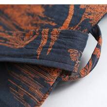 Áo choàng dài tay nam, chất liệu vải jacquard cotton mềm mại, cạp chun rộng, kiểu dáng Trung Quốc, nhẹ nhàng, thích hợp cho mùa xuân và mùa hè. - Bụi tím - Xem 7