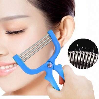 Multi-Functional Facial Hair Removal Device, Spring Coil Face Hair Remover, Lip & Chin Hair Trimmer Tool
