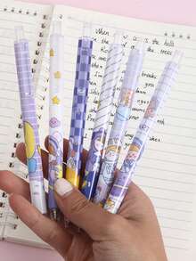 2pcs/Set Cute Starfish Pattern High-Quality Neutral Pens, Suitable For Students, Teachers' Day Gifts, Office Use - 2 Pieces With Pattern - View 3