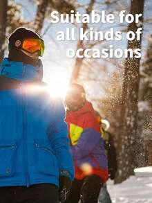 1pc Unisex Balaclava Ski Mask, Neck Warmer, Breathable, Moisture-Wicking, UV Protection, Quick-Dry Cycling Face Mask Headwear, Suitable For Cycling, Skiing, Hiking And Other Activities - Multicolor - View 8