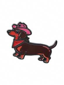 1/4 Stücke süße Dackel Brosche, bezaubernde verschiedene Stile Dekoration, Hund Themen Abzeichen, Unisex Design, Alltags Accessoire Geschenk - Verschiedenfarbig - Übersicht 14