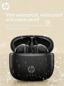 HP H10J Wireless Bluetooth Earbuds, 30H Battery, IPX4 Waterproof, In-Ear Headphones For Students, Cute Gift - View 3