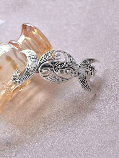 1pc Fashionable Retro Floral-Patterned Ladies' Hairpin, A Unique And Individual Spring Hairpin, Suitable For Parties, Birthdays And Festivals As A Fashionable Accessory. It Is An Excellent Gift For Your Girlfriend And Sister. It Is A Beautiful Hairpin Suitable For Half-Up Hairstyles, An Ideal Choice For Daily Wear