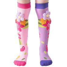 Girls Thigh High Socks Adorable Cartoon Animal Flower Pattern Stockings Stylish Comfortable Knee High Socks For Daily Wear - Pink - View 7
