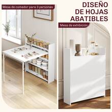 HOMCOM Mesas de comedor - Blanco - Ver 2