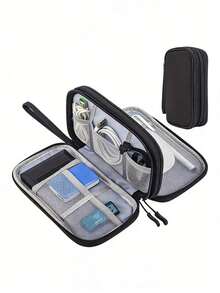 Multi-Functional Travel Organizer Bag, Suitable For Cables, Power Banks, Earphones, USB Drives, Etc. - Single Layer - View 1